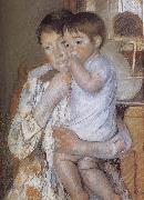 Mary Cassatt Child  in mother-s arm France oil painting artist